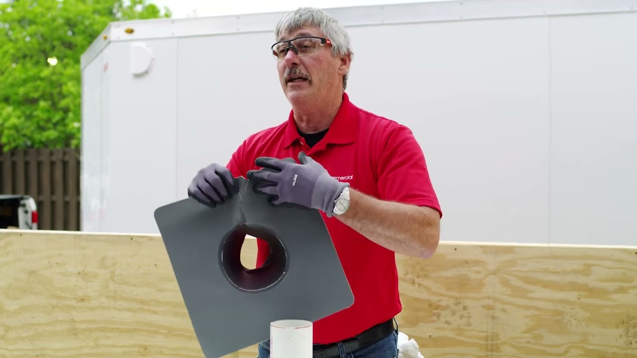 Installing a PVC Split Pipe Boot | GAF EverGuard® PVC | Roofing it Right with Dave & Wally by GAF