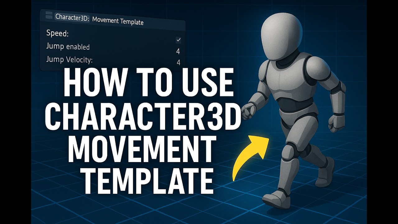 GODOT: Using Character 3D Movement Template