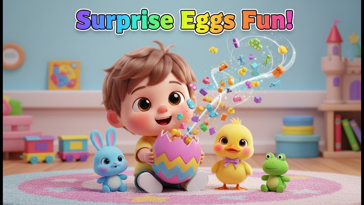 Surprise Eggs Kids Songs – Nursery Rhyme, Fun Discovery, and Toddler Playtime