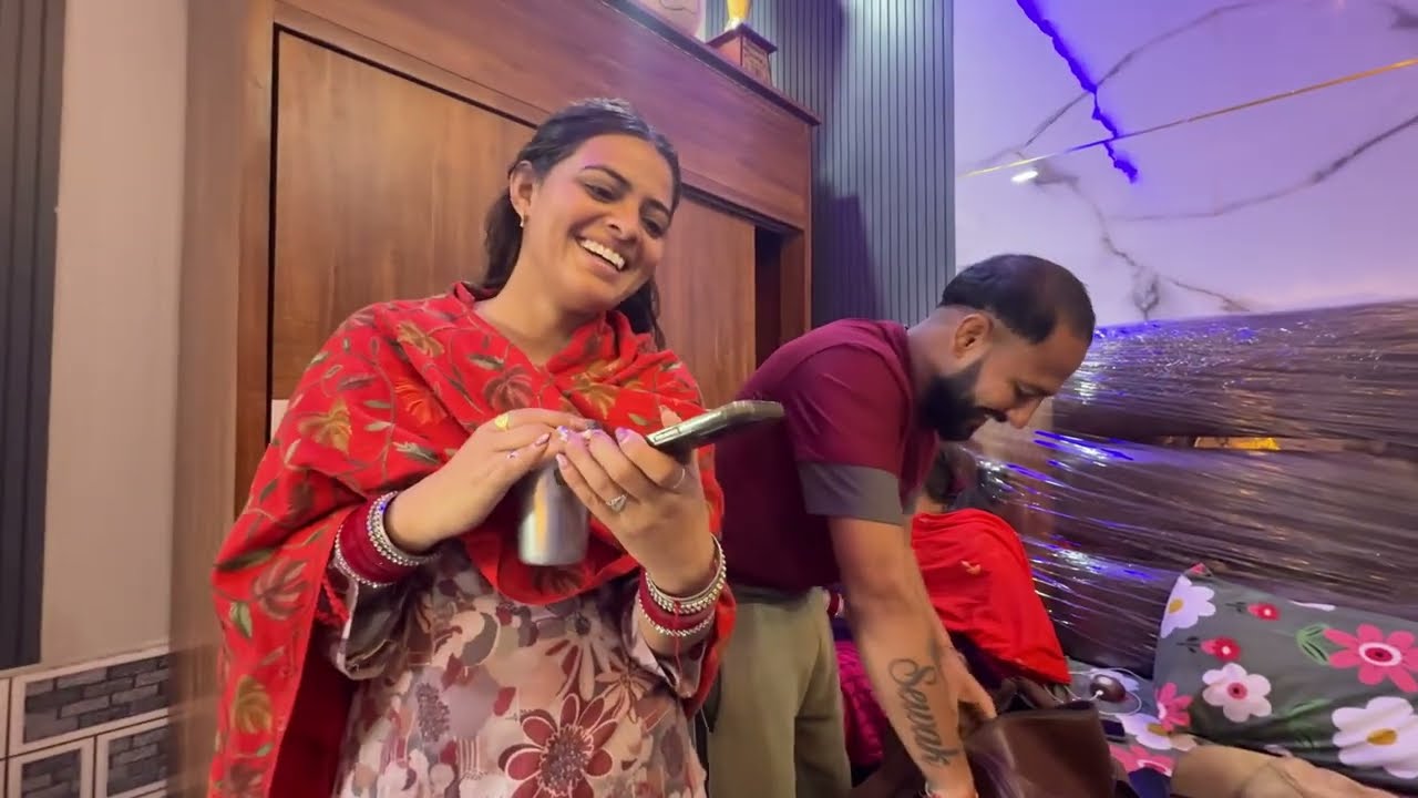 (ਗੁਰਵਿੰਦਰ ❤️ ਜਸ਼ਨ)ਵਿਆਹਾਂ ਦੀ ਹਨੇਰੀ ਆ ਰਹੀ ਆ🤣 …@MrandMrsBhangu #vlog#punjabi 