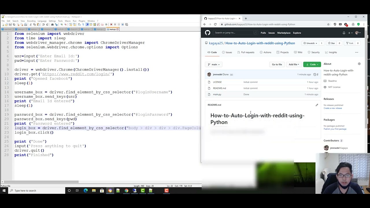 Auto login to Reddit using python