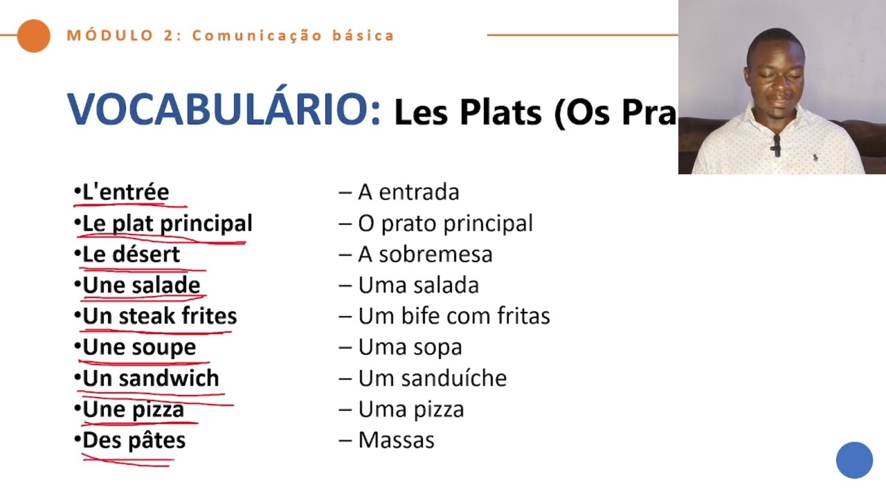 AULA 04 - COMIDAS E BEBIDAS NO RESTAURANTE EM FRANCÊS