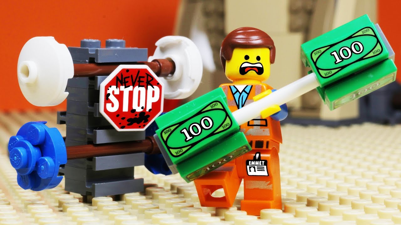 Lego Movie 2 Gym Money Fail  - Stop Motion Animation