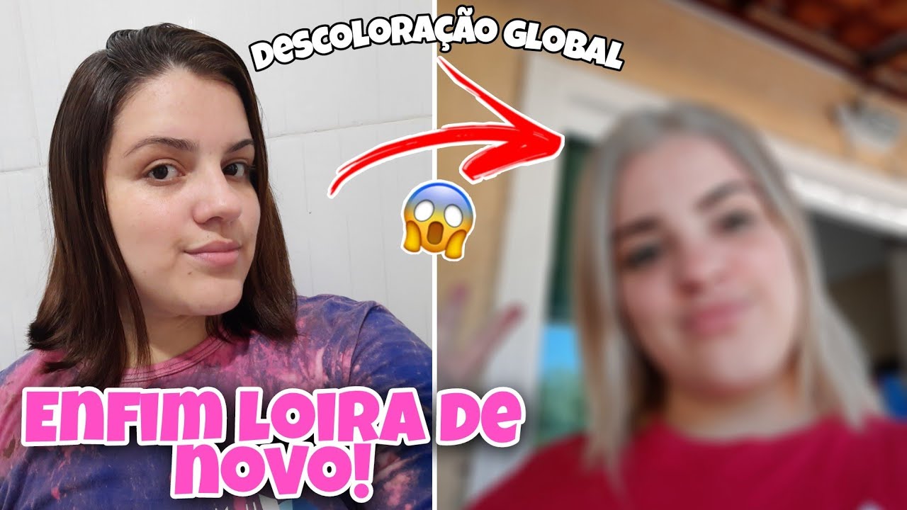 DESCOLORI MEU CABELO DE NOVO | DO CASTANHO AO LOIRO EM CASA SOZINHA.