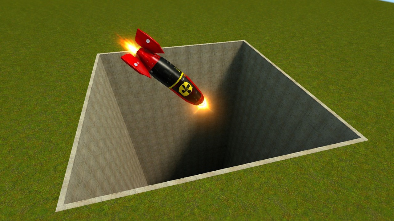 Garry`s mod Nuclear Bombs Testing Into a Giant Pit