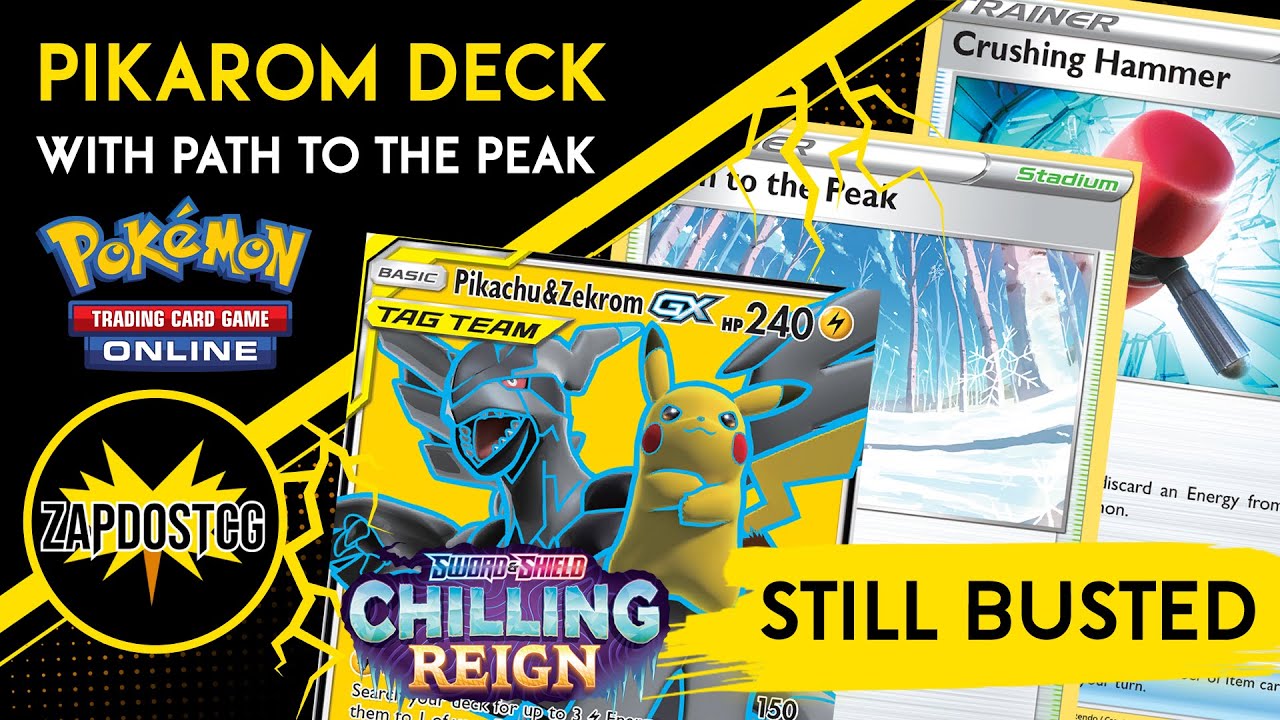 PikaRom Deck With Path To The Peak Is NASTY in Chilling Reign (Pokemon TCG)