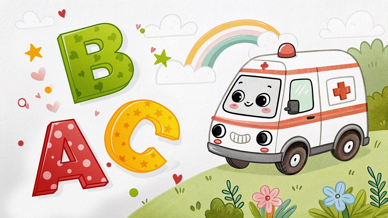 🚑 A is for Ambulance 🚑 | ABC Song for Kids | Bubble ABC 🫧