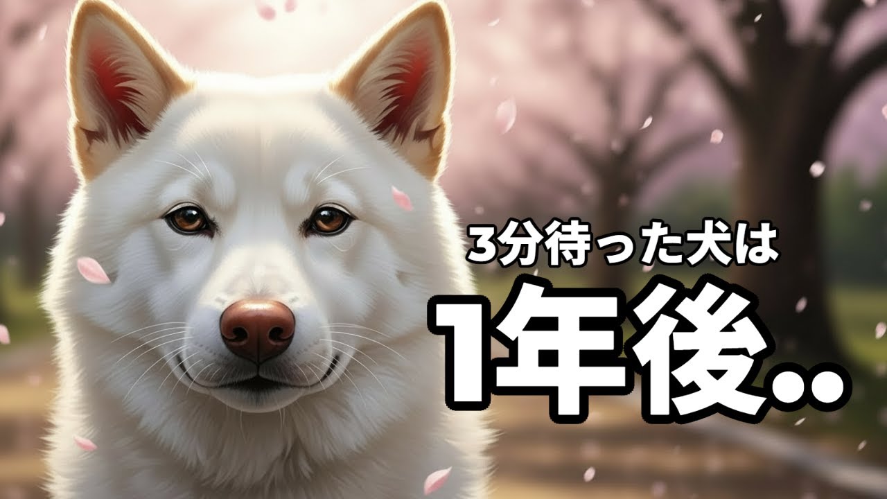 【涙腺崩壊】1年待ち続けた犬の奇跡｜「すぐ戻る」が1年に…白い柴犬マロンの物語#柴犬 #感動