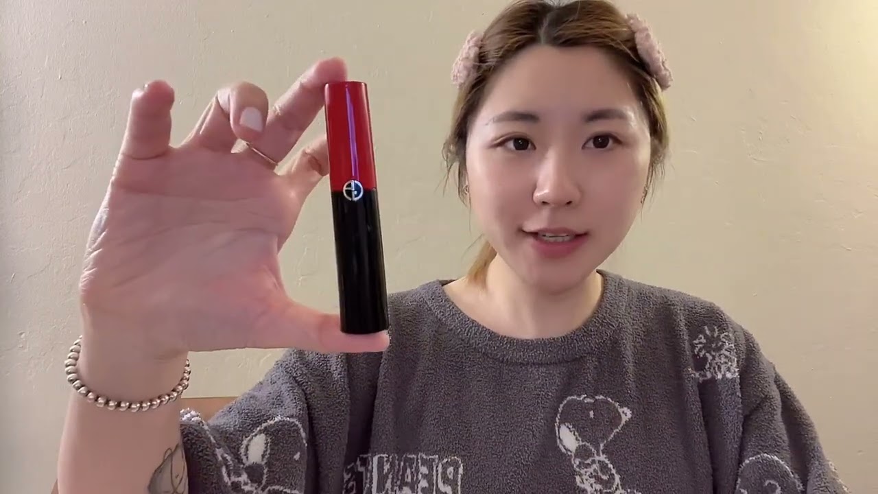 ［朱毛毛］阿玛尼大师唇膏405.chanel炫光唇膏116，试色