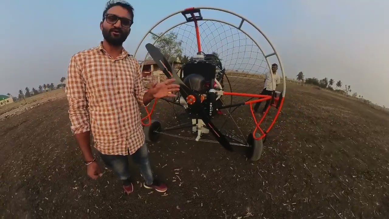 Flying with New vitorazi cosmos 300 and fly products trike at Sangli trip Maharashtra Pilot Kuldeep