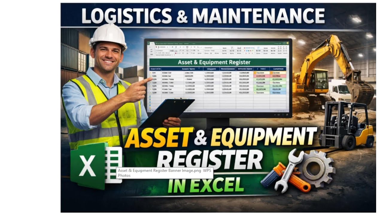 How to Create & Maintain an Asset & Equipment Register in Excel | Practical Tutorial (Bangla)