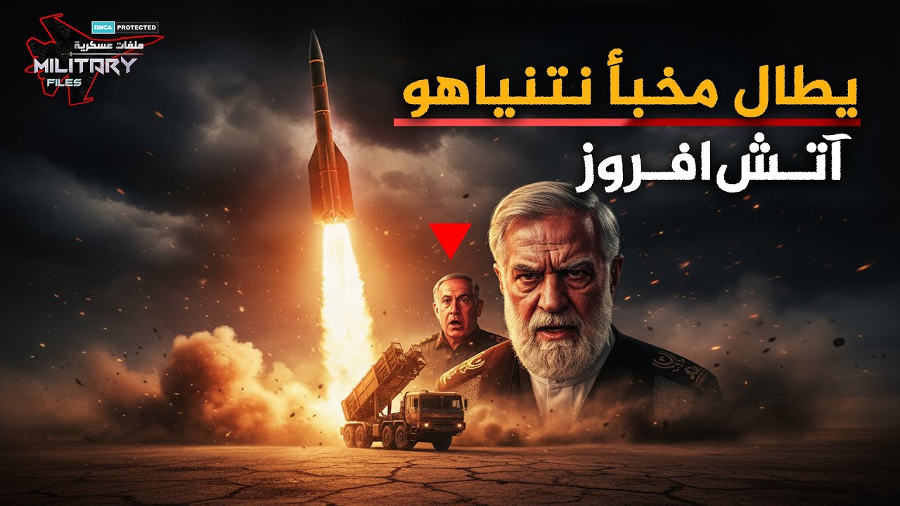 صاروخ إيراني جديد يُحاكي ضربة موجهة نحو مخبأ نتنياهو…«آتش‌افروز»… قاتل التحصينات