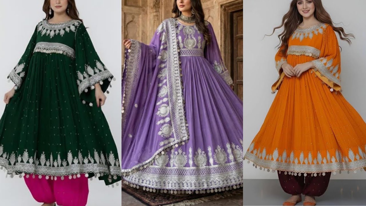 How can Afghan girls make their look charming and unique in traditional outfits 😍#viralvideo 