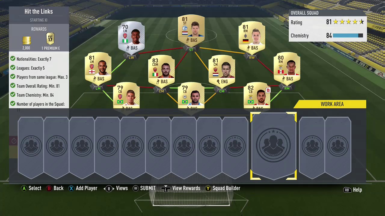 FIFA 17- HIT THE LINKS SBC -*CHEAPEST POSSIBLE*