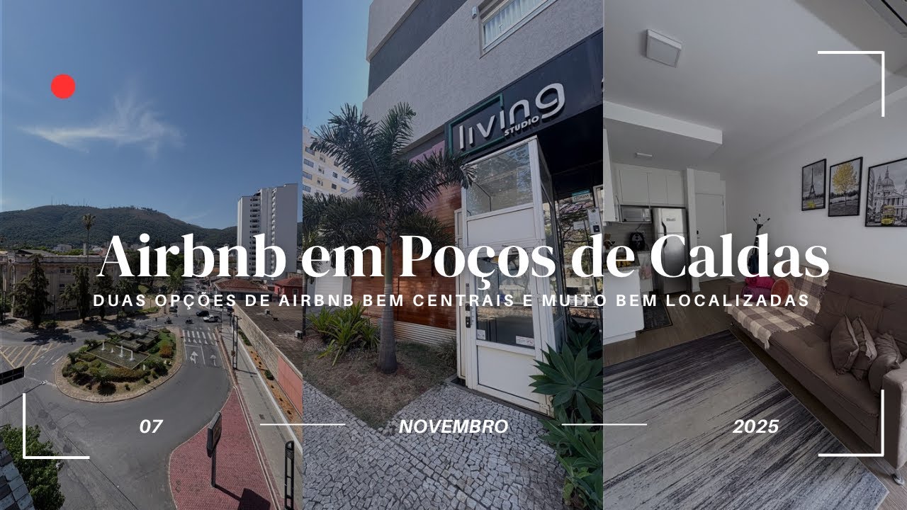 AIRBNB em Poços de Caldas (duas opções no centro da cidade) 