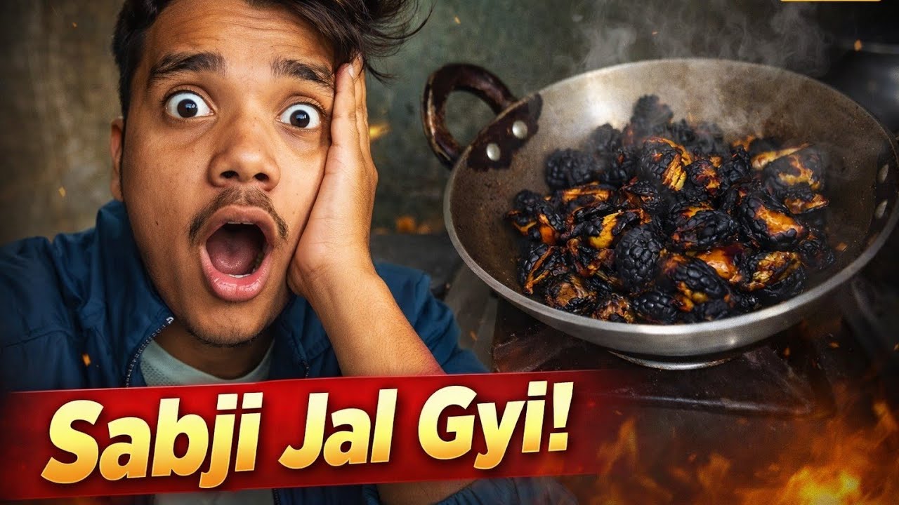 Sabji jal gyi 😲 Puri Kali ho gyi