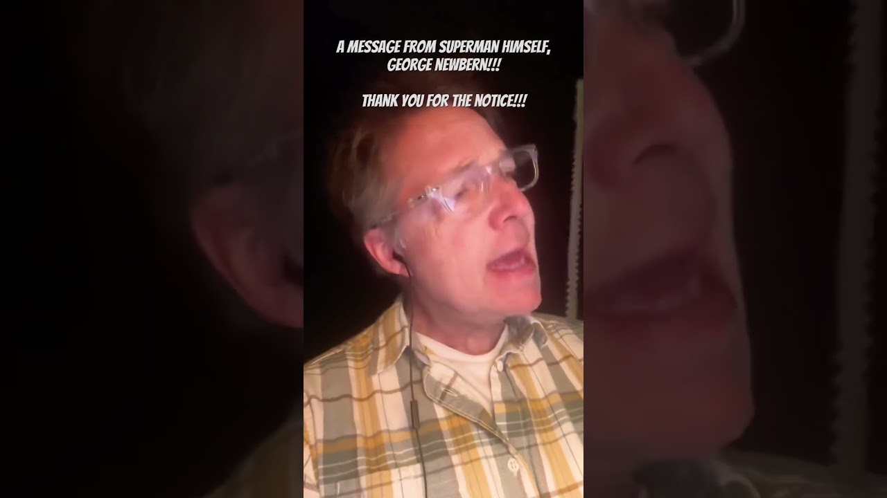 A Message from George Newbern, the Voice of Superman!! #shorts #superman