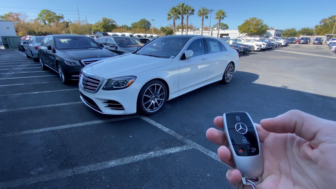Mercedes S560 2020: осмотр, запуск и выхлоп