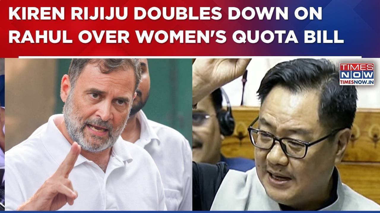 Kiren Rijiju Slams Rahul Gandhi Over Women's Quota Bill; TVK's All-Party Meeting On Delimitation Row