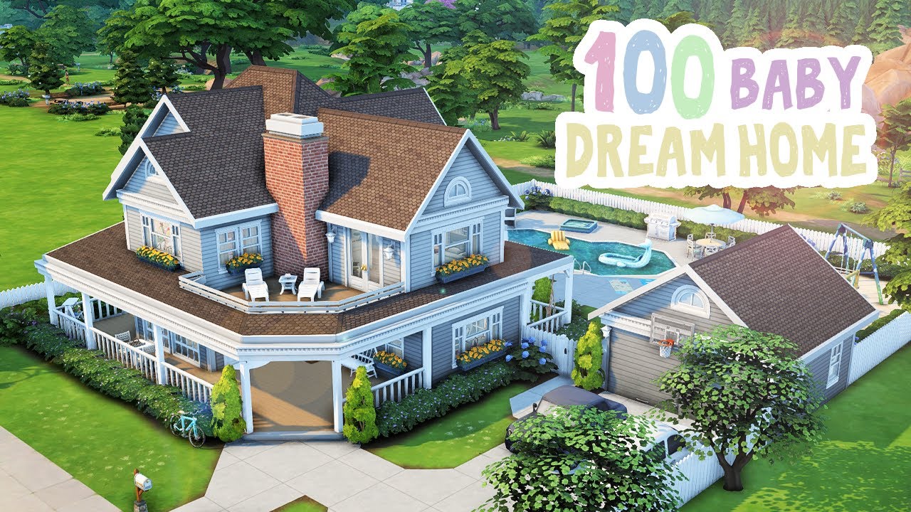 Дом мечты для 100 малышей 🧩🧸 || The Sims 4: Скоростное строительство