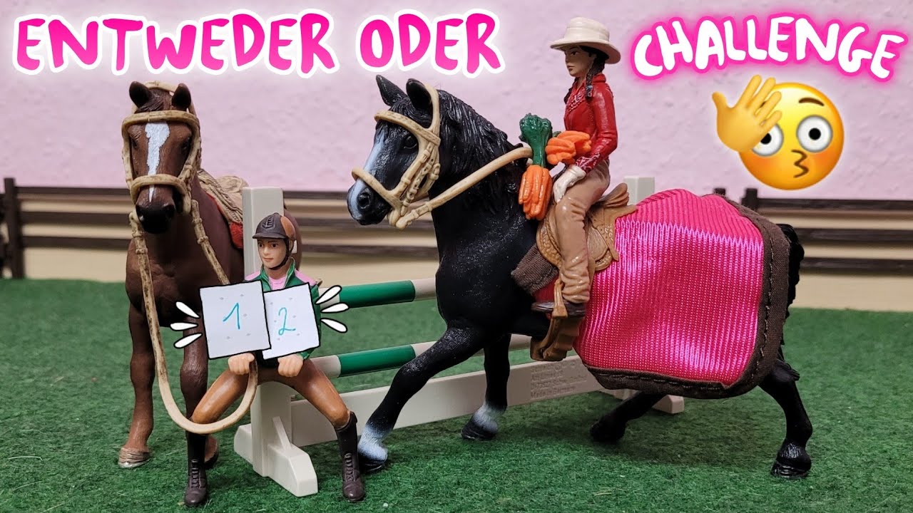 Die Pferde entscheiden ALLES! 🐴🤯 ENTWEDER ODER Challenge 🫢 (+ Pferdesicht) 👀 | Schleich