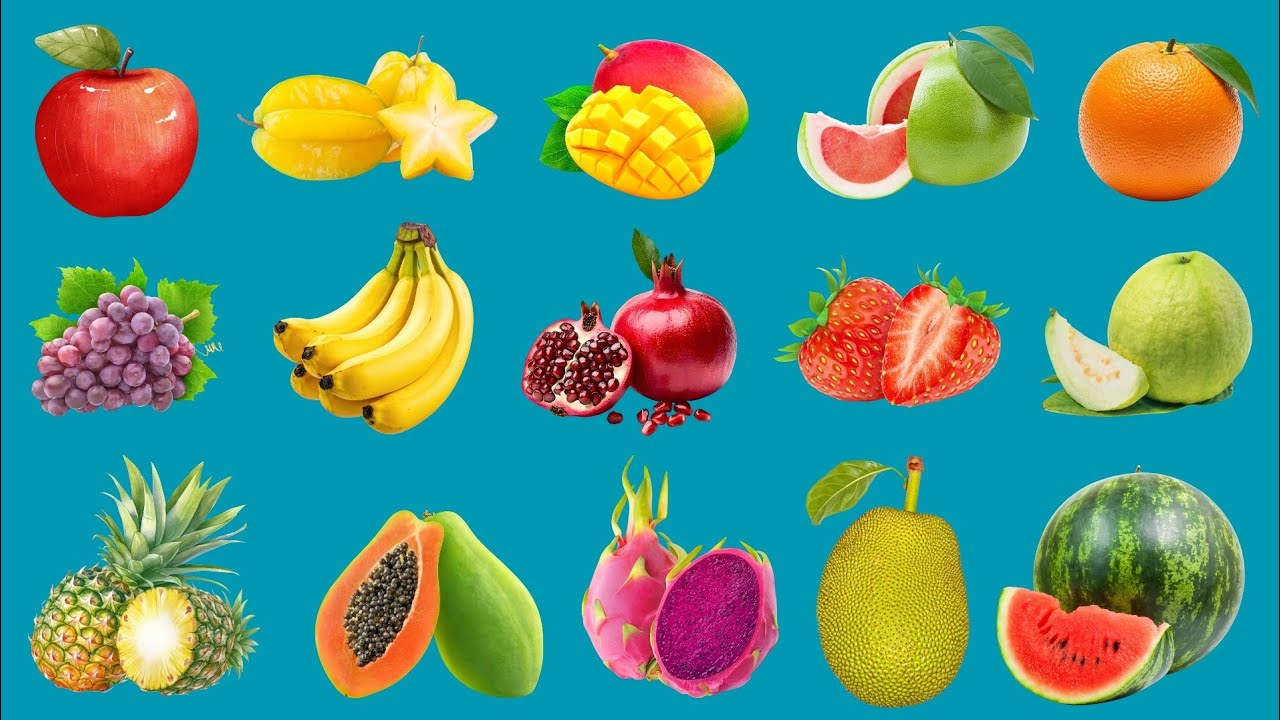 Fruits Names for Kids | Learn Fruits in English with Pictures and Fun Facts