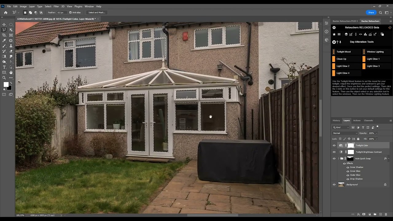 Photoshop Tutorial : Day to twilight conversion Kaotec Reloaded V6