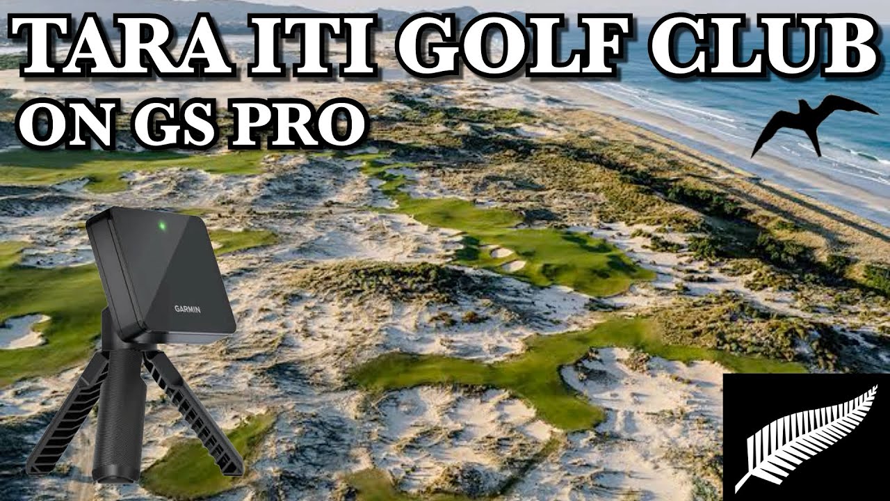I cant believe this course is real! Playing Tara Iti on GS Pro using the Garmin R10
