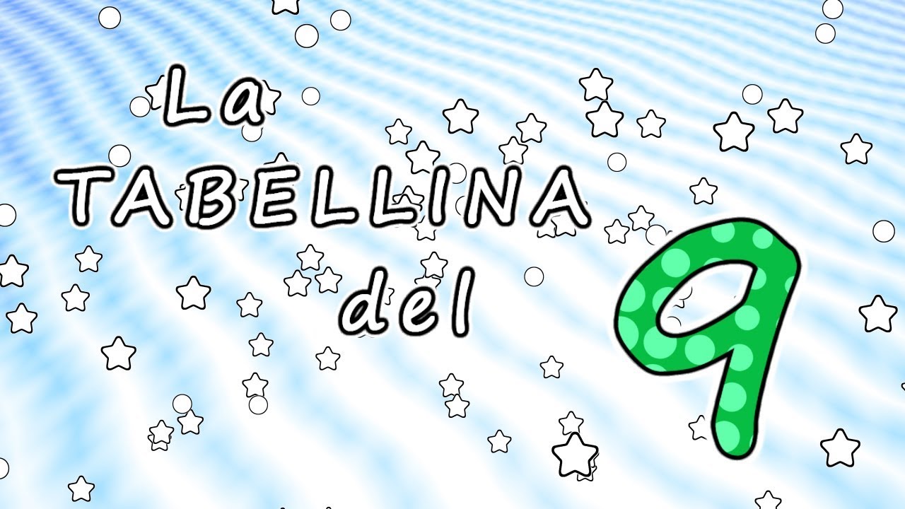 La tabellina del 9 - tabellina del nove - canzoni per bambini -  Baby cartoons