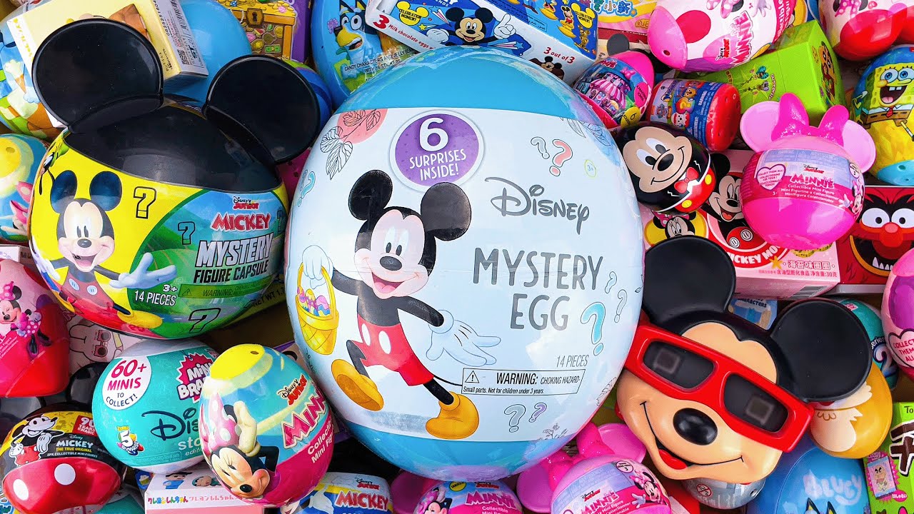 ASMR DISNEY Mickey SQUISHY Mystery Toys UNBOXING | NO TALKING