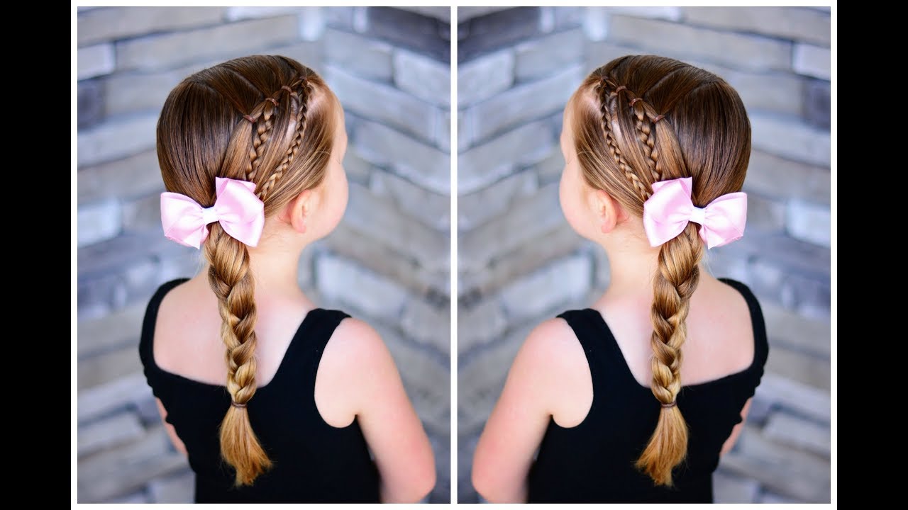 Waterfall Elastic Braided Hairstyle