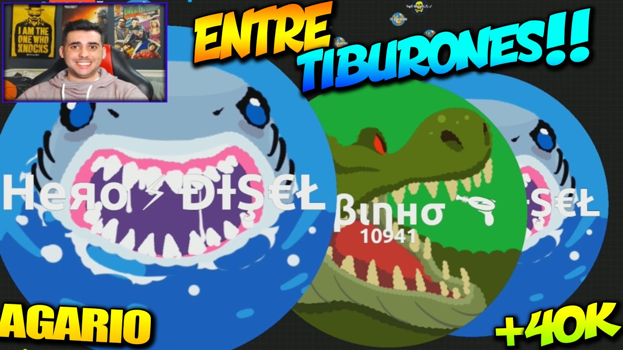 ATRAPADO ENTRE TIBURONES!! | Agar.io | Rubinho vlc