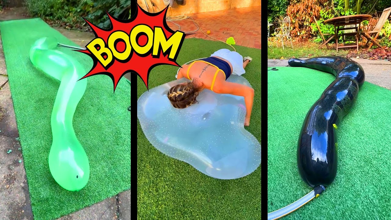 Extreme Water Inflation Test – Toys Go Boom!