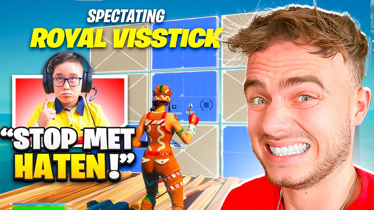 Ik 1V1 UNDERCOVER als ROYALISTIQ HATER! (Kind Huilt)
