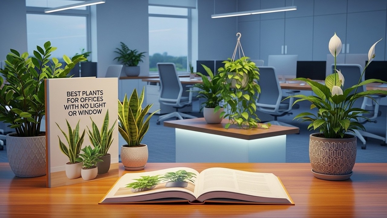 18 Best Plants for Offices with No Light or Window #plants