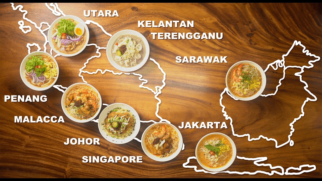 How to make 8 Kinds of Laksa from Southeast Asia