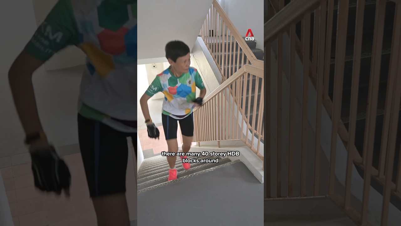 The tower running senior who sprints up HDB blocks every week