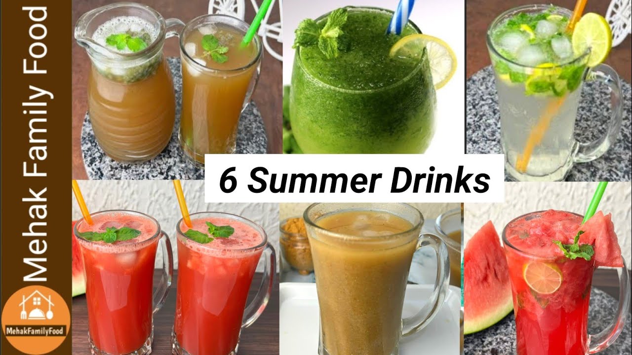 6 Easy Summer Drinks | Summer Drinks Recipes by Mehak Family Food