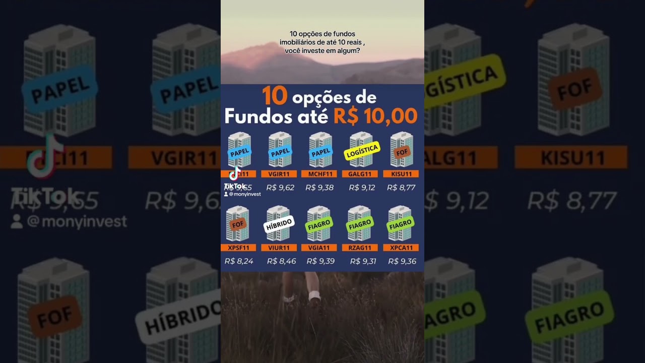 10 fundos imobili&aacute;rios de at&eacute; 10 reais #fii #dividendos #fundosimobiliarios #fundosimobili&aacute;rios