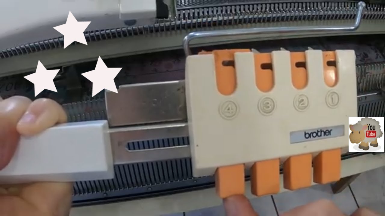 Como usar trocador de cores apenas na máquina de tricô