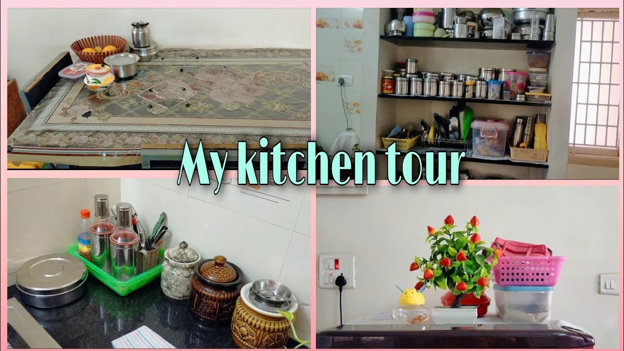 kitchen tour //simple non modular kitchen tour in tamil// South Indian kitchen😘//Thulir Kitchen//