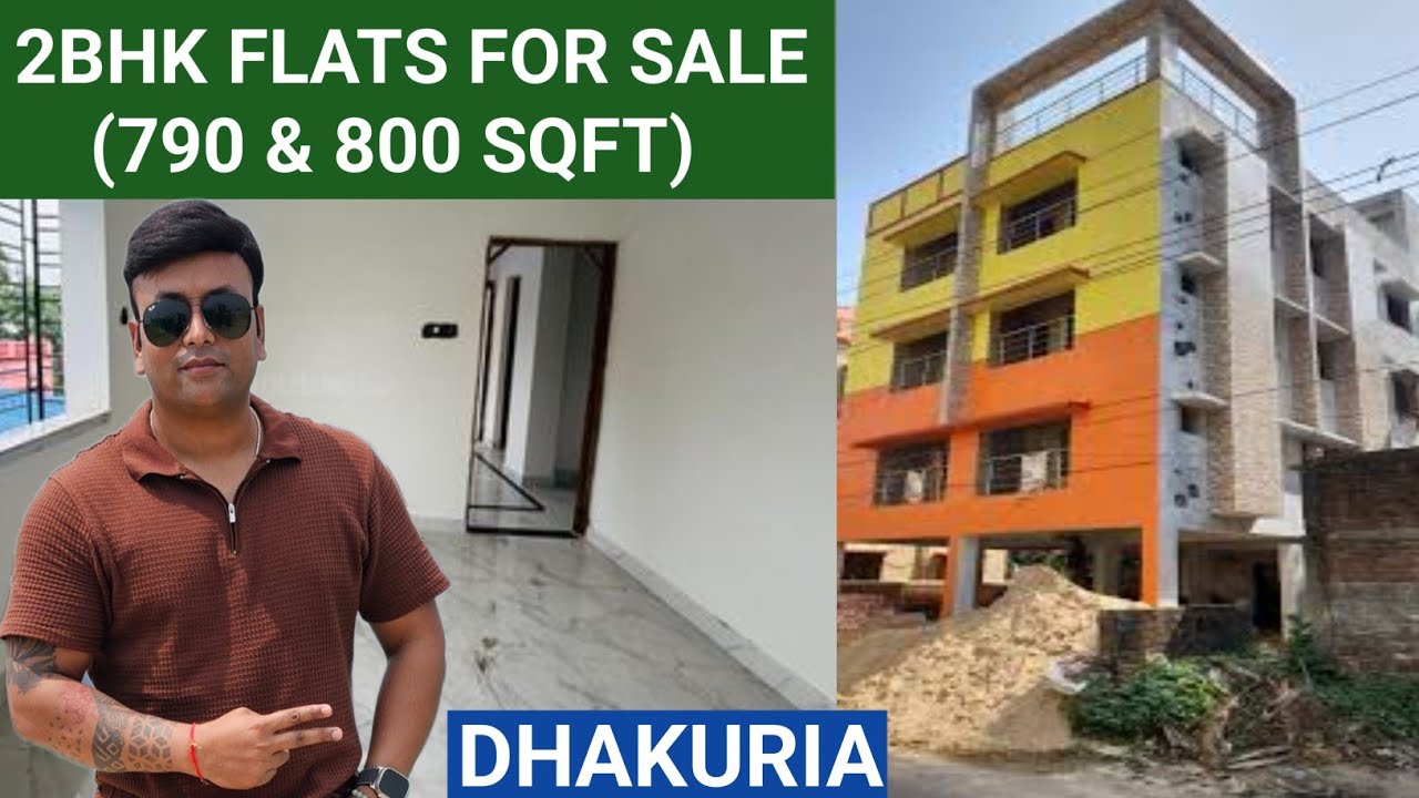 2BHK(790 & 800 SQFT) Flats For Sale With Parking Near Dhakuria Railway Station 