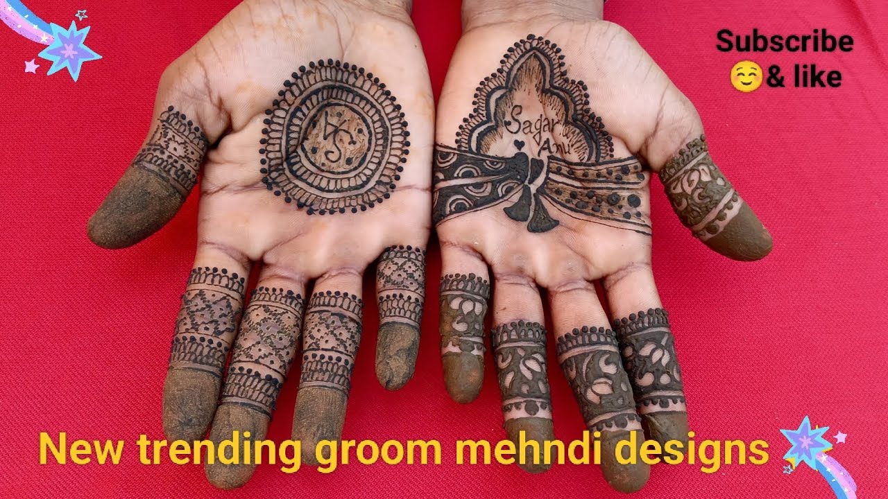 New trending groom mehndi design for weddings.#mehndi#trending#latestdesign#artist