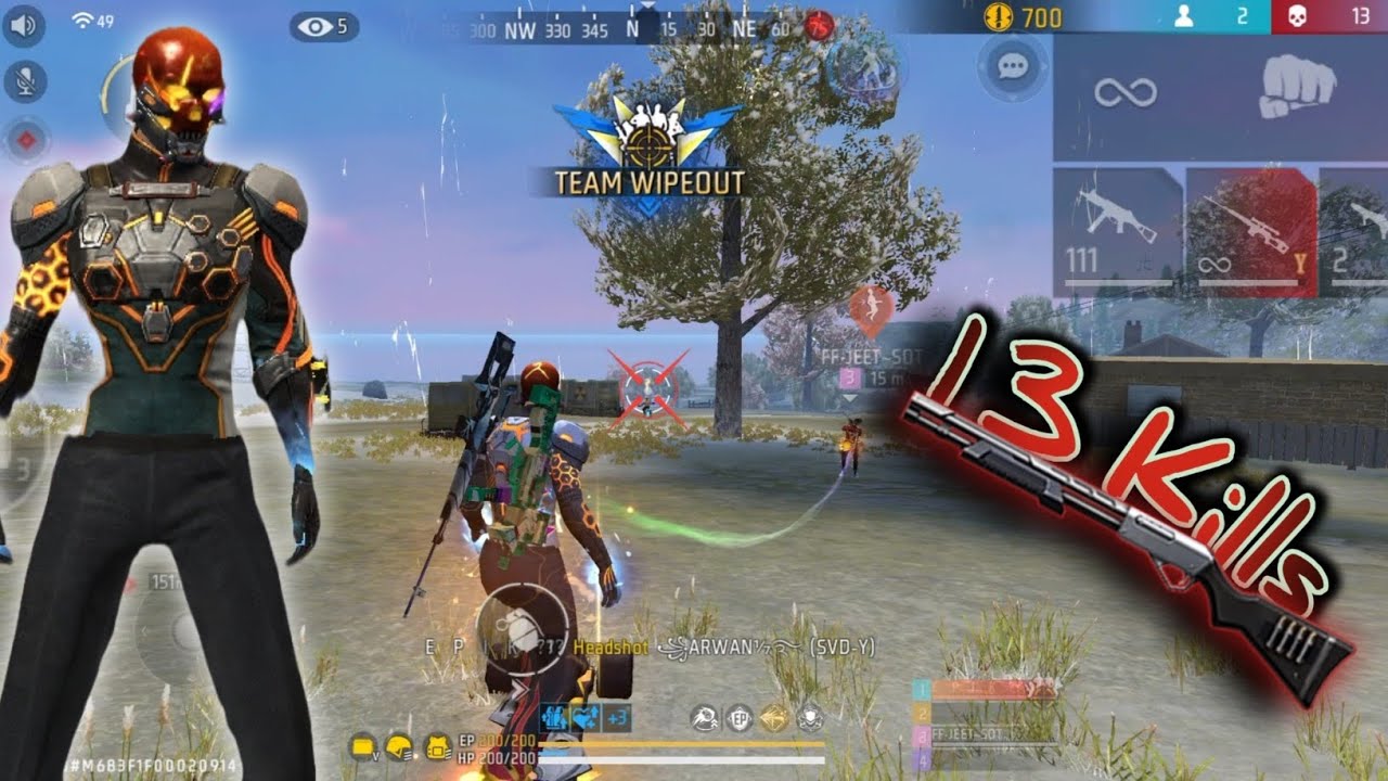 RAW GAMEPLAY - SQUAD 13Kills🔥 