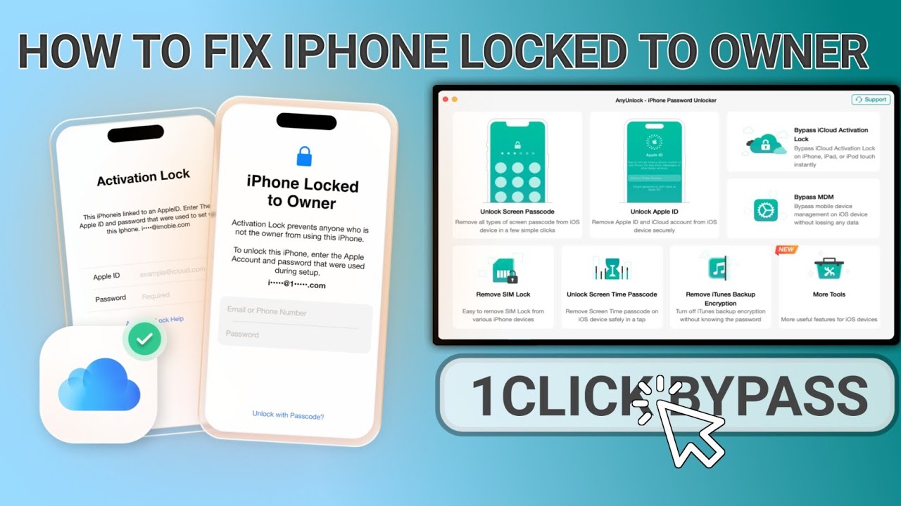 [ПОСЛЕДНИЕ НОВОСТИ] Как снять блокировку активации iCloud на iPhone | 4uKey Разблокирует iPhone, ...