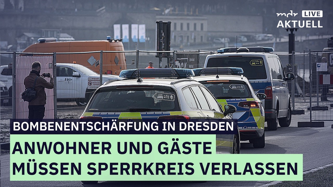 Bombenentschärfung in Dresden | MDR AKTUELL live
