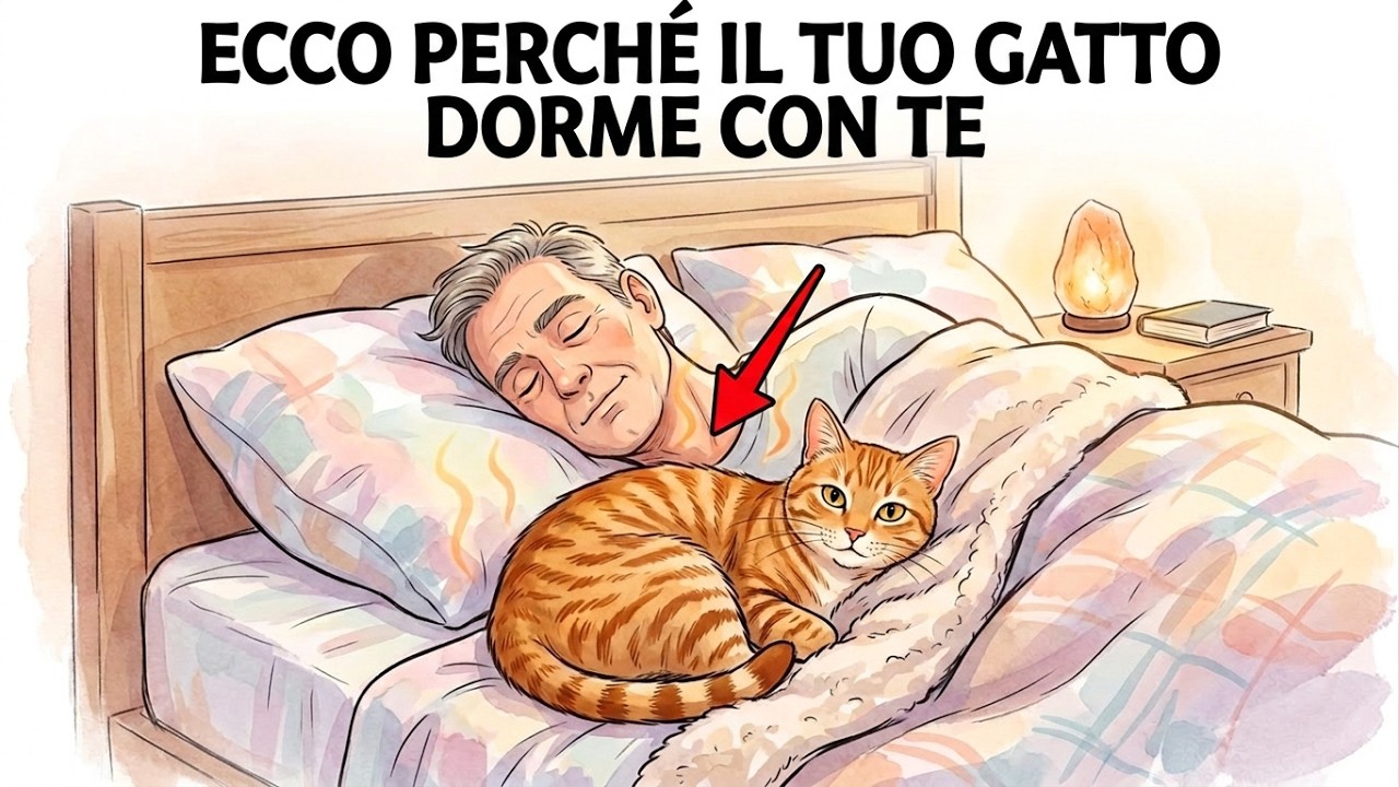 Se il tuo gatto dorme con te, ecco cosa significa davvero...