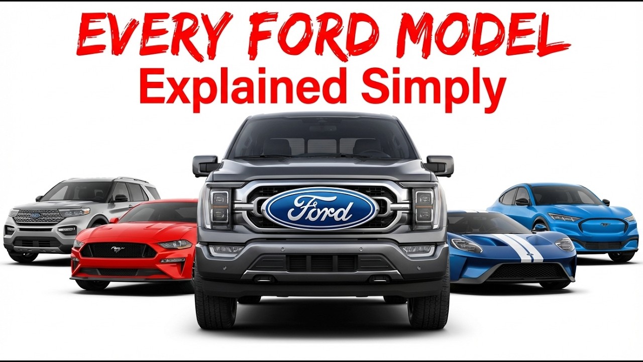 Все модели Ford в одном видео.