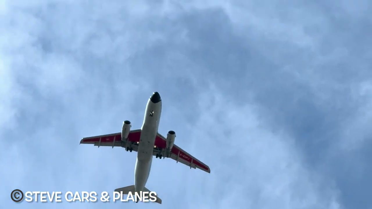 British Airways BEA retro livery Airbus A319 G-EUPJ on approach to London Heathrow 