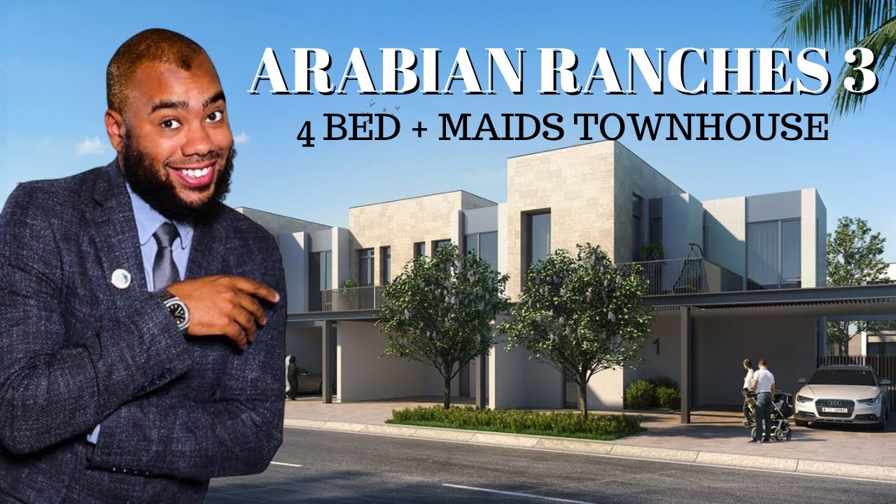 Экскурсия по совершенно новому таунхаусу с 4 спальнями в Sun | Arabian Ranches 3 от Emaar | Abdul...